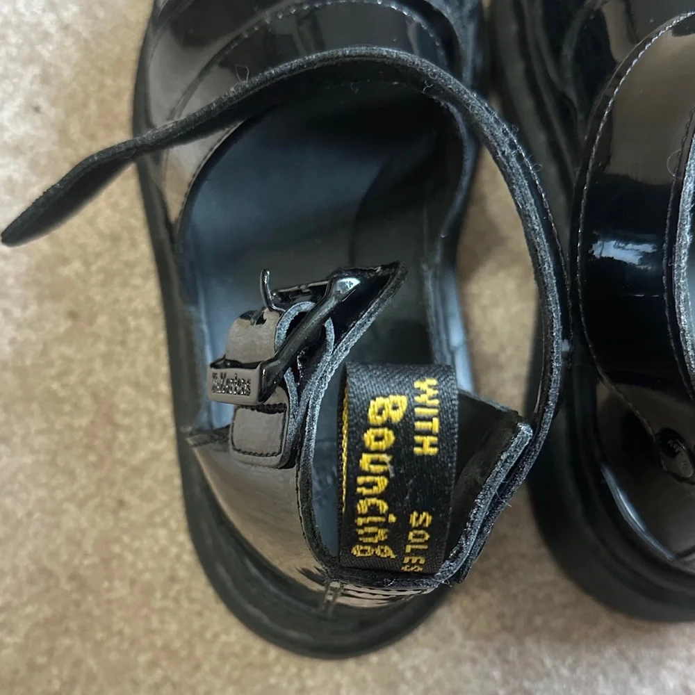 Dr. Martens Clarissa II Black Patent Leather Sandals - Picture 3 of 9